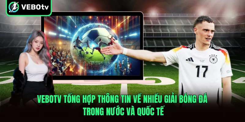 VeboTV tổng hợp thông tin về nhiều giải bóng đá trong nước và quốc tế
